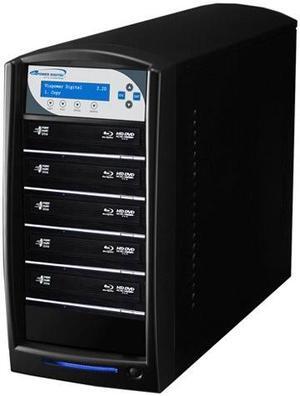 VINPOWER Black 1 to 5 128M Buffer Memory SharkBlu BDXL / Blu-Ray / DVD / CD Disc Duplicator + USB 3.0 + 500GB HDD Model SharkBlu-S5T-XL-BK VINPOWER Black 1 to 5 128M Buffer Memory SharkBlu BDXL / Blu-Ray / DVD / CD Disc Duplicator + USB 3.0 + 500GB HDD Model SharkBlu-S5T-XL-BK