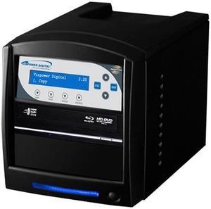 VINPOWER Black 1 to 1 64M Buffer Memory SharkNet Network Capable Blu-ray DVD CD Duplicator + USB 3.0 + 500GB HDD Model SharkNet-1T-BD-BK
