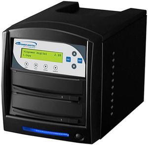 VINPOWER Black 1 to 1 64M Buffer Memory SharkNet Network Capable DVD CD Duplicator with USB 3.0 + 320GB HDD Model SharkNet-1T-DVD-BK