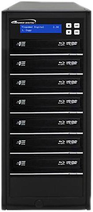 VINPOWER 1 to 7 Econ Series Blu-ray DVD CD Duplicator Tower with 500GB Hard Drive Model Econ-S7T-BD-BK VINPOWER 1 to 7 Econ Series Blu-ray DVD CD Duplicator Tower with 500GB Hard Drive Model Econ-S7T-BD-BK