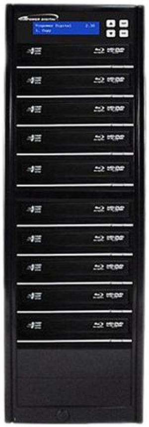 VINPOWER 1 to 10 Econ Series Blu-ray DVD CD Duplicator Tower with 500GB Hard Drive Model Econ-S10T-BD-BK