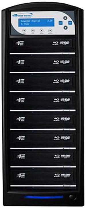 Vinpower SharkBluCP 1 to 8 Blu-ray DVD CD BDXL Burner Duplicator Add Copy Protection Copier Model SharkBluCP-S8T-BK