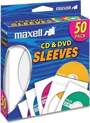 maxell 190135 CD-400 CD/DVD Sleeves (50-Pack)