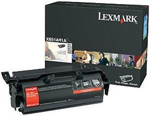 Lexmark X651A41G Return Program Toner Cartridge - Black