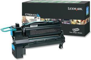 Lexmark C792A1CG Return Program Toner Cartridge - Cyan