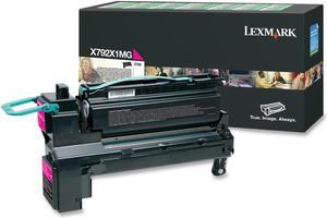 Lexmark X792X1MG Extra High Yield Return Program Toner Cartridge - Magenta