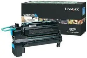 Lexmark X792X4CG Extra High Yield Return Program Toner Cartridge - Cyan