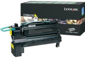 Lexmark X792X4YG Extra High Yield Return Program Toner Cartridge - Yellow