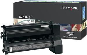 Lexmark C7700KS Return Program Toner Cartridge - Black