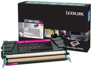 Lexmark X748H1MG High Yield Return Program Toner Cartridge - Magenta