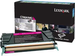 Lexmark C746A4MG Return Program Toner Cartridge - Magenta