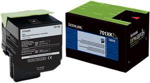 Lexmark 70C1XK0 Extra High Yield Return Program Toner Cartridge - Black