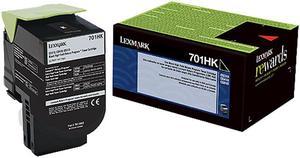 Lexmark 70C1HK0 High Yield Return Program Toner Cartridge - Black
