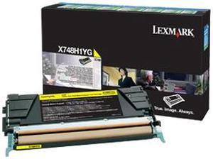 Lexmark X748H1YG Return Program Toner Cartridge - Yellow