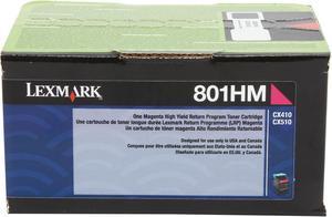 Lexmark 80C1HM0 High Yield Return Program Toner Cartridge - Magenta