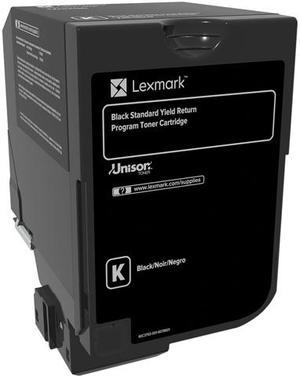 Lexmark 74C1HK0 High Yield Return Program Toner Cartridge - Black