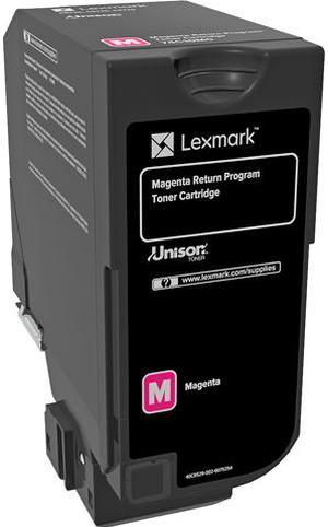 Lexmark 74C10M0 Return Program Toner Cartridge - Magenta