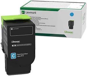 Lexmark 78C10C0 Return Program Toner Cartridge - Cyan