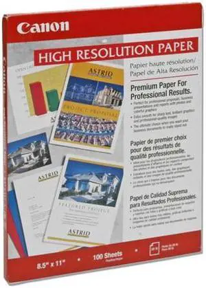 Canon 1033A011 8.5" x 11" 100 Sheets High Resolution Paper (HR-101)