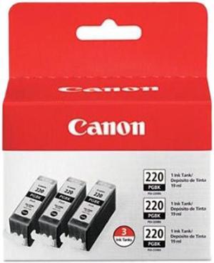 Canon PGI-220 Ink Cartridge - Triple Pack - Pigmented Black