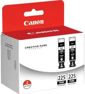 Canon PFI-225 Ink Cartridge - Dual Pack - Pigmented Black