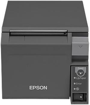 Epson TM-T70II Front-loading Single-station Thermal Printer, USB, Serial, Dark Gray - C31CD38134