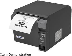 Epson TM-T70II Front-loading Single-station Thermal Printer, USB, Powered USB, Dark Gray (No Power Supply) - C31CD38A9991