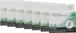 Green Project Compatible Ink Cartridge Replacement for Epson (2pc. Epson T0481 , 1pc. T0482 , 1pc. T0483 , 1pc. T0484 , 1pc. T0485 , 1pc. T0486) 7 Pack