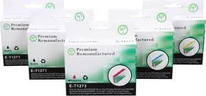 Green Project E-T1275(5pk) Cyan/ Magenta/ Yellow Ink Cartridge Replaces Epson