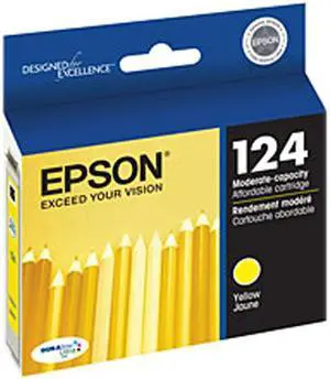 EPSON T124420 124 Moderate-Capacity Ink Cartridge Yellow