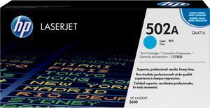 HP 502A LaserJet Toner Cartridge - Cyan