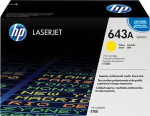 HP 643A LaserJet Toner Cartridge - Yellow