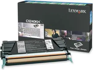 Lexmark C5240KH High Yield Return Program Toner Cartridge - Black