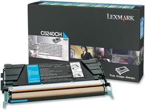 Lexmark C5240CH High Yield Return Program Toner Cartridge - Cyan
