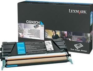 Lexmark C5242CH High Yield Toner Cartridge - Cyan