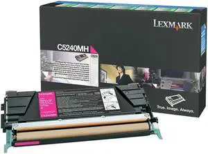 Lexmark C5240MH High Yield Return Program Toner Cartridge - Magenta