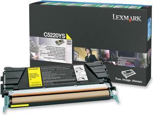 Lexmark C5220YS Return Program Toner Cartridge - Yellow