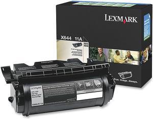 Lexmark X644A11A Return Program Toner Cartridge - Black