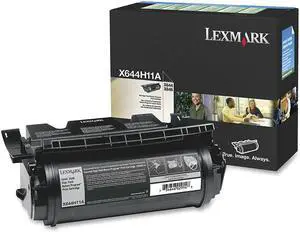 Lexmark X644H11A High Yield Return Program Toner Cartridge - Black