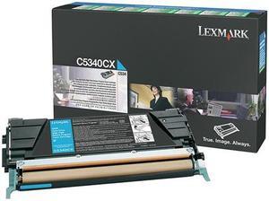 Lexmark C5340CX Extra High Yield Return Program Toner Cartridge - Cyan