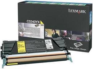 Lexmark C5340YX Extra High Yield Return Program Toner Cartridge - Yellow