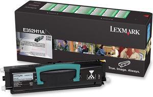 Lexmark E352H11A High Yield Return Program Toner Cartridge - Black