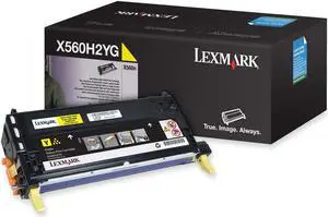 Lexmark X560H2YG High Yield Toner Cartridge - Yellow