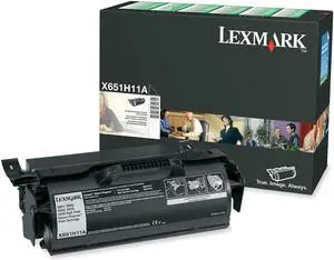 Lexmark X651H11A High Yield Return Program Toner Cartridge - Black