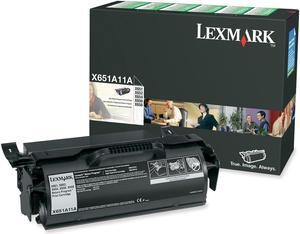 Lexmark X651A11A Return Program Toner Cartridge - Black
