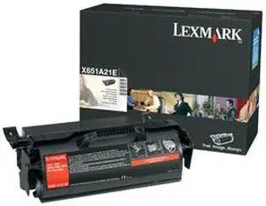 Lexmark X651A21A Toner Cartridge - Black