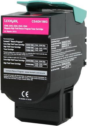 Lexmark C540H1MG Return Program Toner Cartridge - Magenta