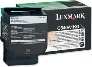 Lexmark C540A1KG Return Program Toner Cartridge - Black