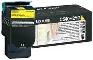 Lexmark C540H2YG High Yield Toner Cartridge - Yellow