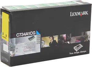 Lexmark C734A1YG Return Program Toner Cartridge - Yellow